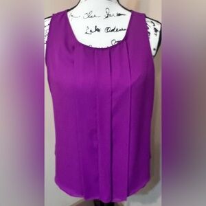 Worthington women's sleeveless purple shirt size med